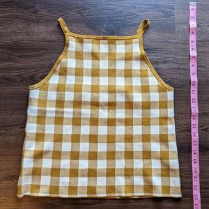 Madewell Gingham Sweater Tank